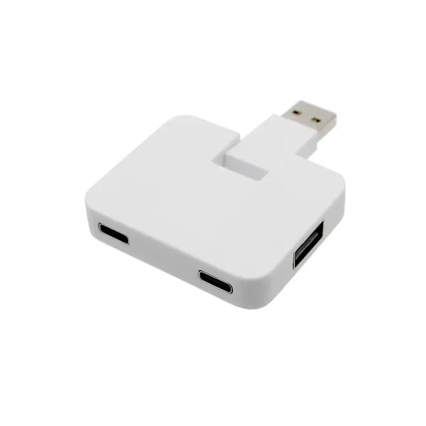 Recycled 4-in-1 USB Hub, Full Color Digital