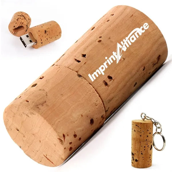 16GB Creative Natural Cork Wine Stopper USB Flash Drive