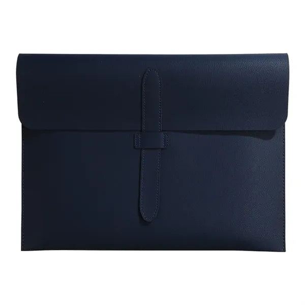 Leather Snap Closure File Bag
