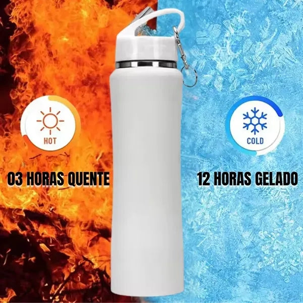25oz Insulated Steel Water Bottle With Straw Lid
