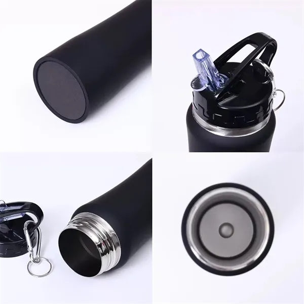 25oz Insulated Steel Water Bottle With Straw Lid