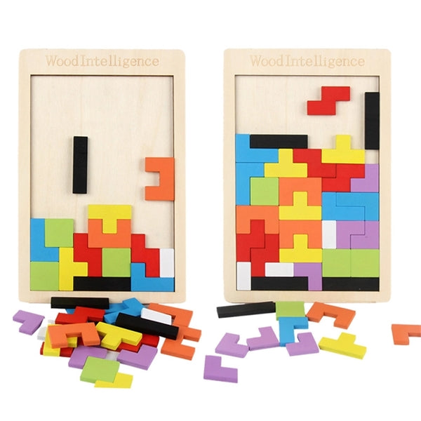Wooden Tetris Puzzle