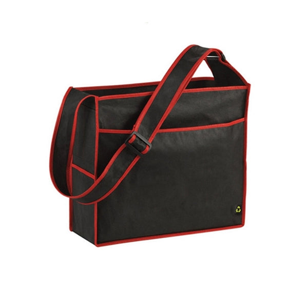 Exhibition Non-woven Recycled Shoulder Bag With Front And Si