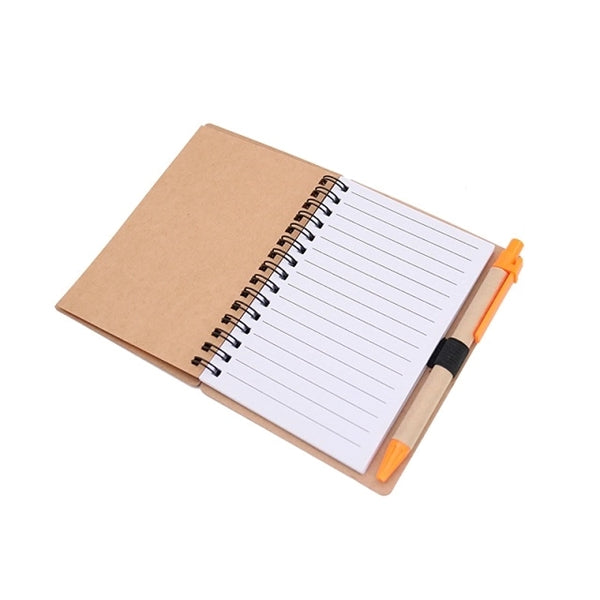 Kraft Note Book w/ Ballpen & Stickynote