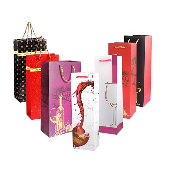 Full Color Paper Wine Bag
