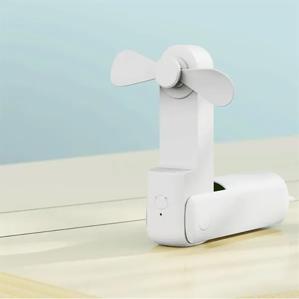 USB Rechargeable Handheld/Table Fan Power Bank