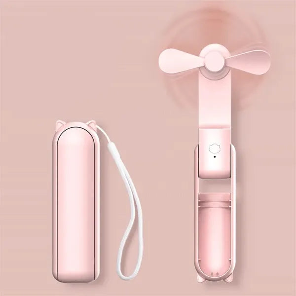 USB Rechargeable Handheld/Table Fan Power Bank