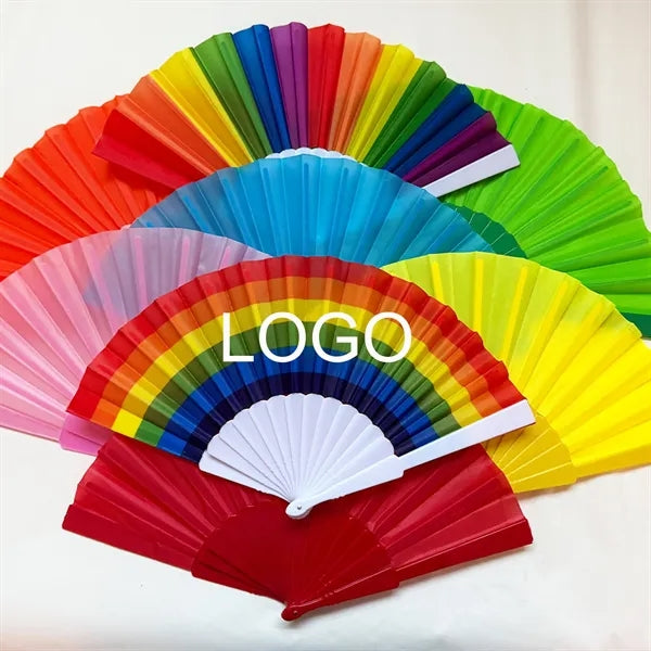 9" Plastic Handheld Folding Fan