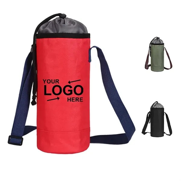Bottle Cooler Sleeve Carrier With Adjustable Shoulder Strap