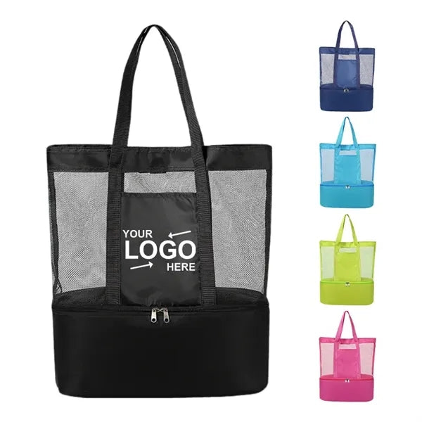 Waterproof Beach Tote Bag With Cooler Compartment