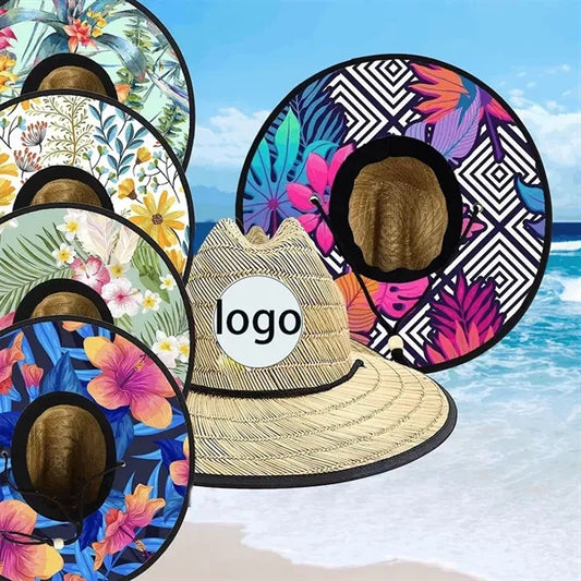 Wide Brim Lifeguard Beach Sun Straw Hat