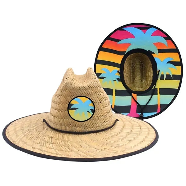Wide Brim Lifeguard Beach Sun Straw Hat