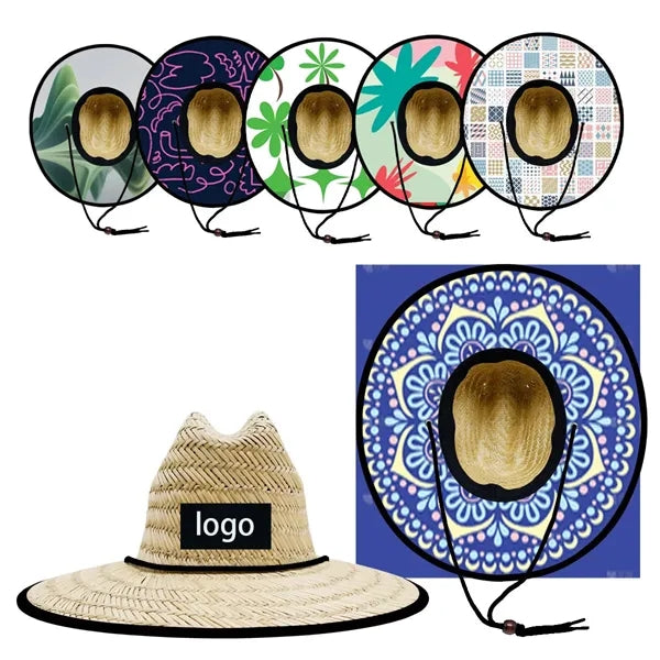 Wide Brim Lifeguard Beach Sun Straw Hat