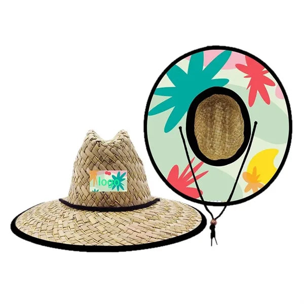 Wide Brim Lifeguard Beach Sun Straw Hat