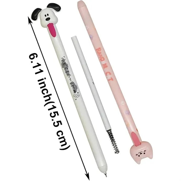 Novelty Cat Dog Tongue-out Stress Relief Gel Pens for Pet Lo