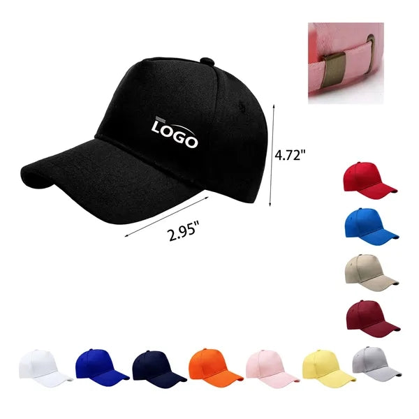 Solid Cotton Baseball Cap
