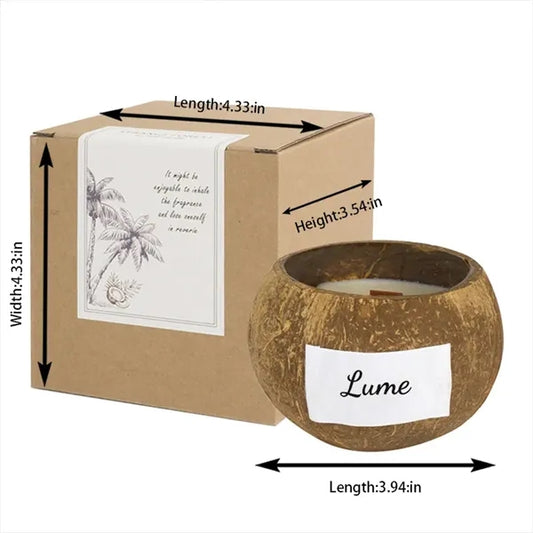 Coconut Shell Soy Wax Scented Candle