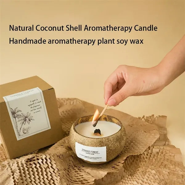 Coconut Shell Soy Wax Scented Candle