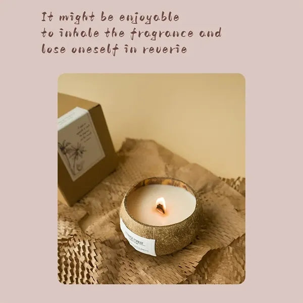 Coconut Shell Soy Wax Scented Candle