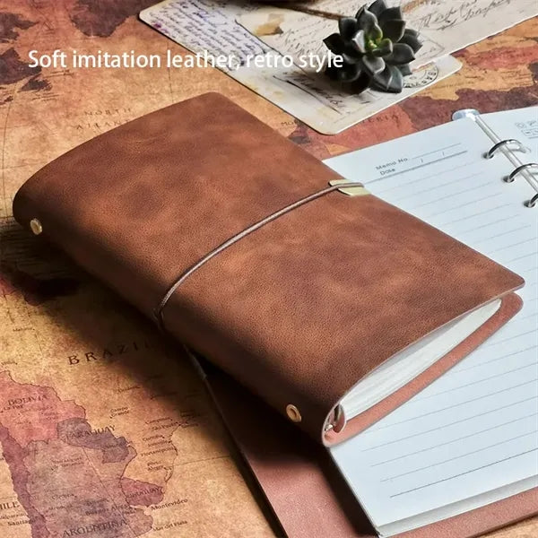 Vintage Leather Refillable Journal Notebook