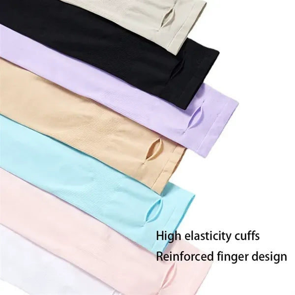 Silk Cooling Arm Sleeves For Summer Outdoor