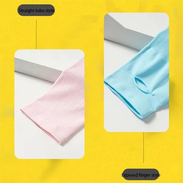 Silk Cooling Arm Sleeves For Summer Outdoor