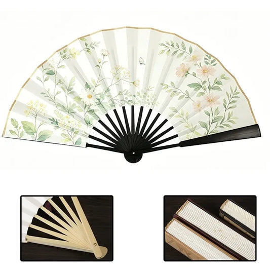 Bamboo Foldable Paper Fans