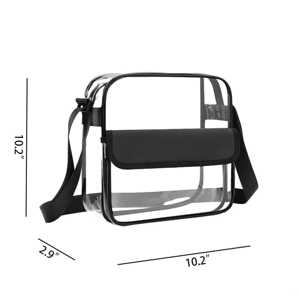 PVC Clear Crossbody Sling Bag