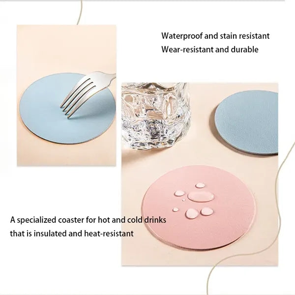 PU Leather Insulation And Anti Slip Coaster