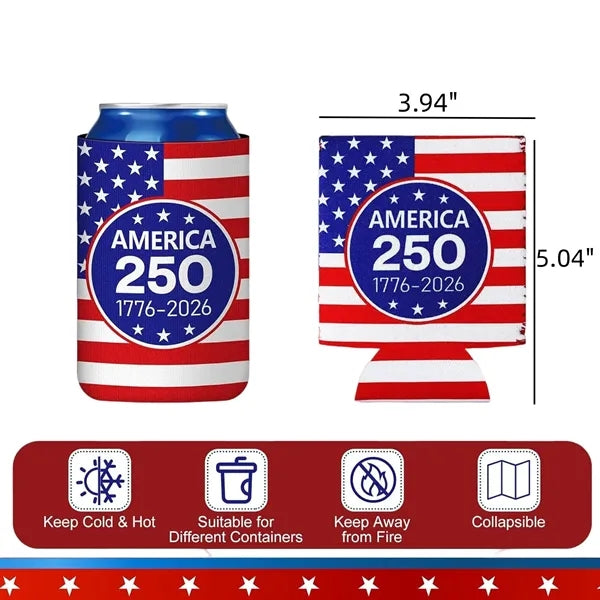 250th Independence Day Neoprene Can Kaddy