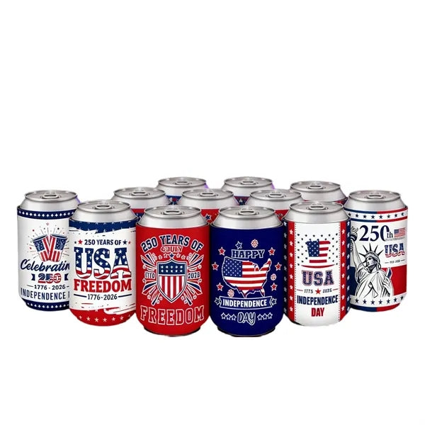 250th Independence Day Neoprene Can Kaddy