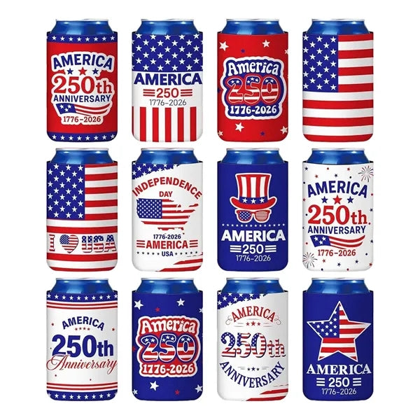 250th Independence Day Neoprene Can Kaddy