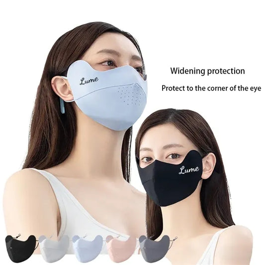 Silk Sun Protection Mask Breathable UV Blocking Face Cover