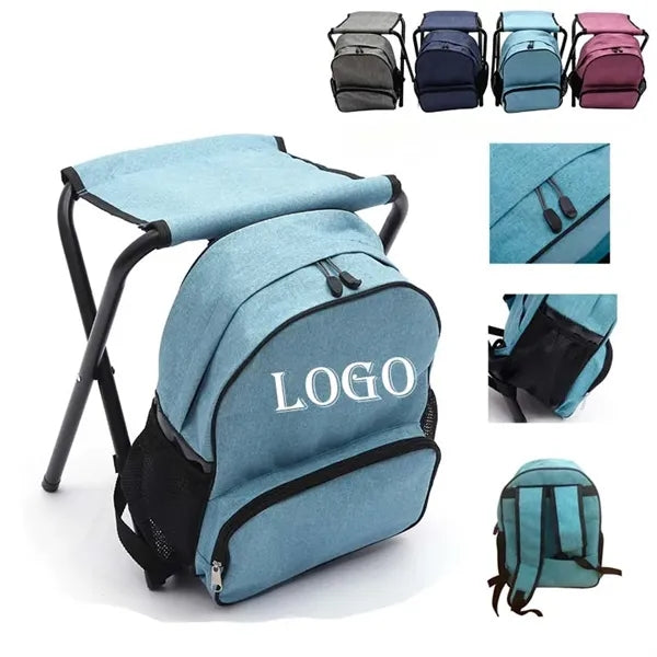 Storage Backpack with Foldable Stool