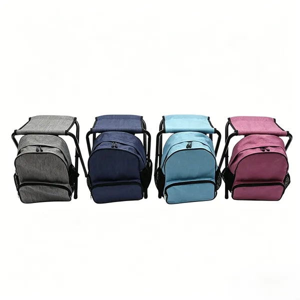 Storage Backpack with Foldable Stool