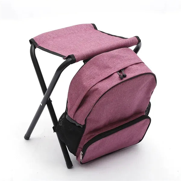 Storage Backpack with Foldable Stool