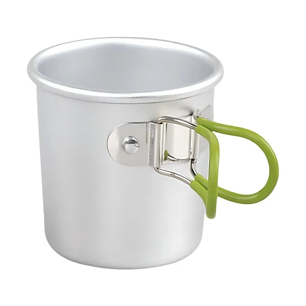 10oz Outdoor Aluminum Alloy Cup With Foldable Hnadle