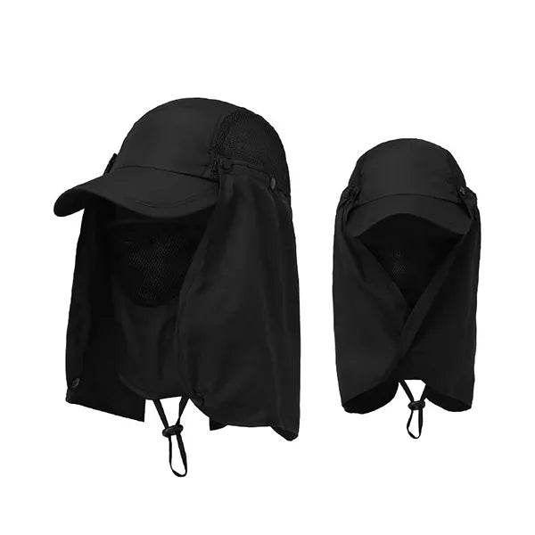 Sun Hat With Detachable Neck Flap & Face Cover