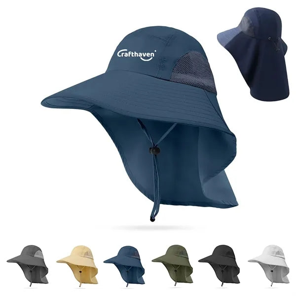 Adjustable Sun Hat with Neck Flap
