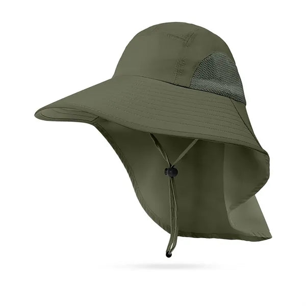 Adjustable Sun Hat with Neck Flap