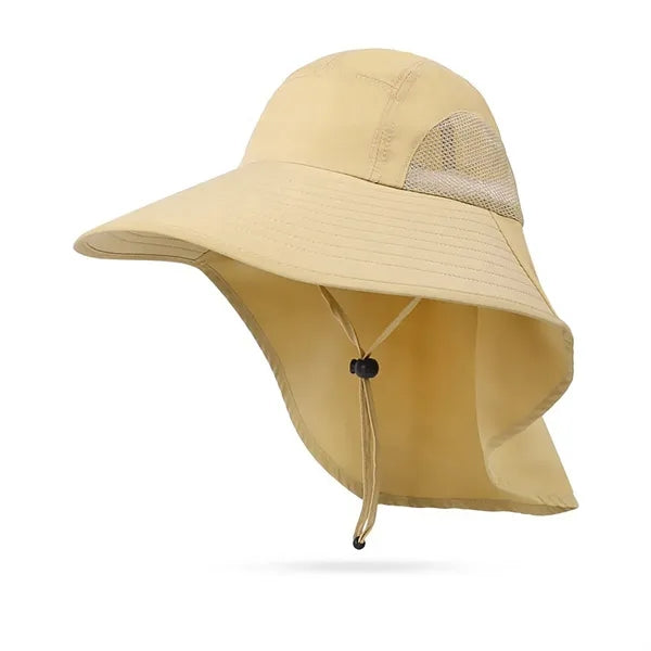 Adjustable Sun Hat with Neck Flap