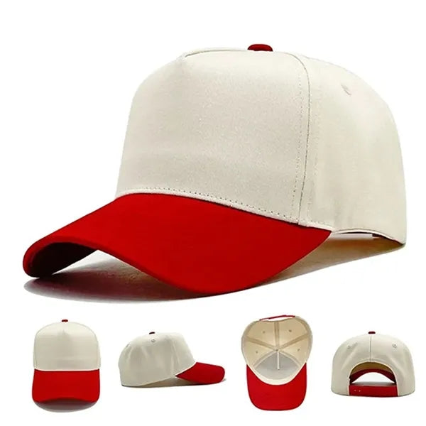 Cotton Breathable Adult Oversized Baseball Caps Five Panels