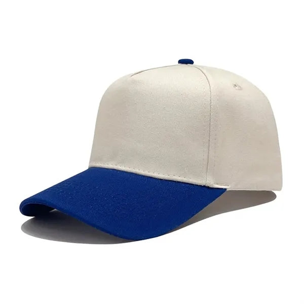 Cotton Breathable Adult Oversized Baseball Caps Five Panels
