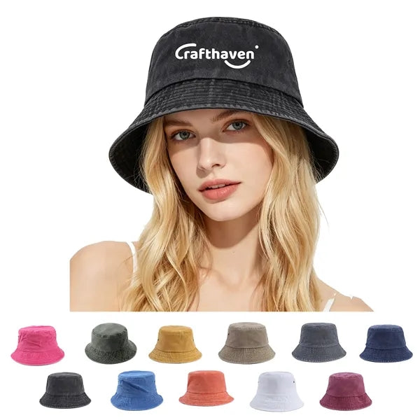 Summer Cotton Bucket Hat