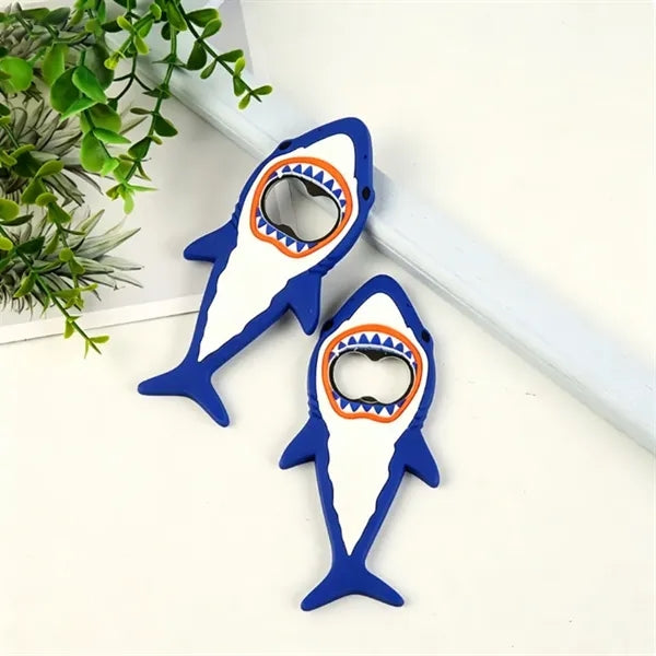 Shark Beer Bottle Opener Refrigerator Magnet