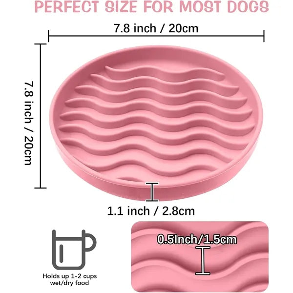 Pet Silicone Plate Cat Dog Slow Food Mat