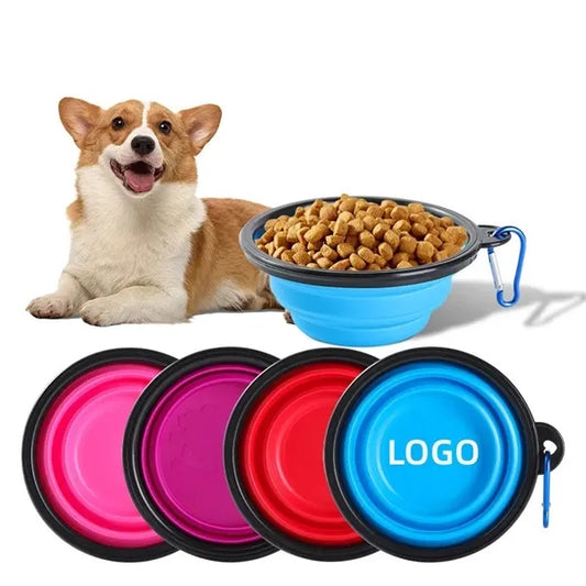 Collapsible Pet Bowl With Carabiner