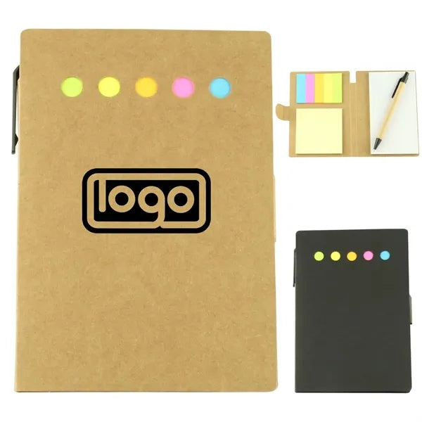 3-in-1 Pen Sticky Notes Notebook Set