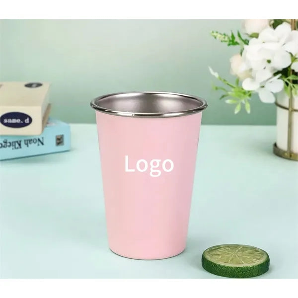 12 oz. Stainless Steel Pint Cups Shatter proof
