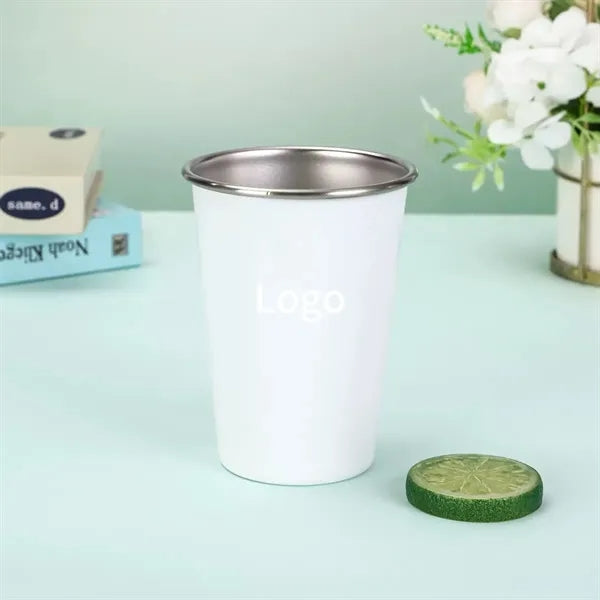 12 oz. Stainless Steel Pint Cups Shatter proof